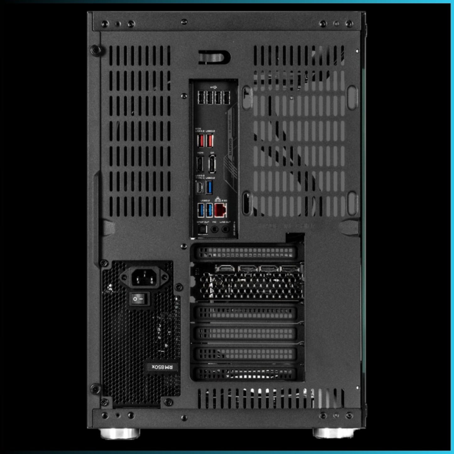 XONAZ Xerra ARGB ATX Tempered Glass Mid Tower Gaming PC Case
