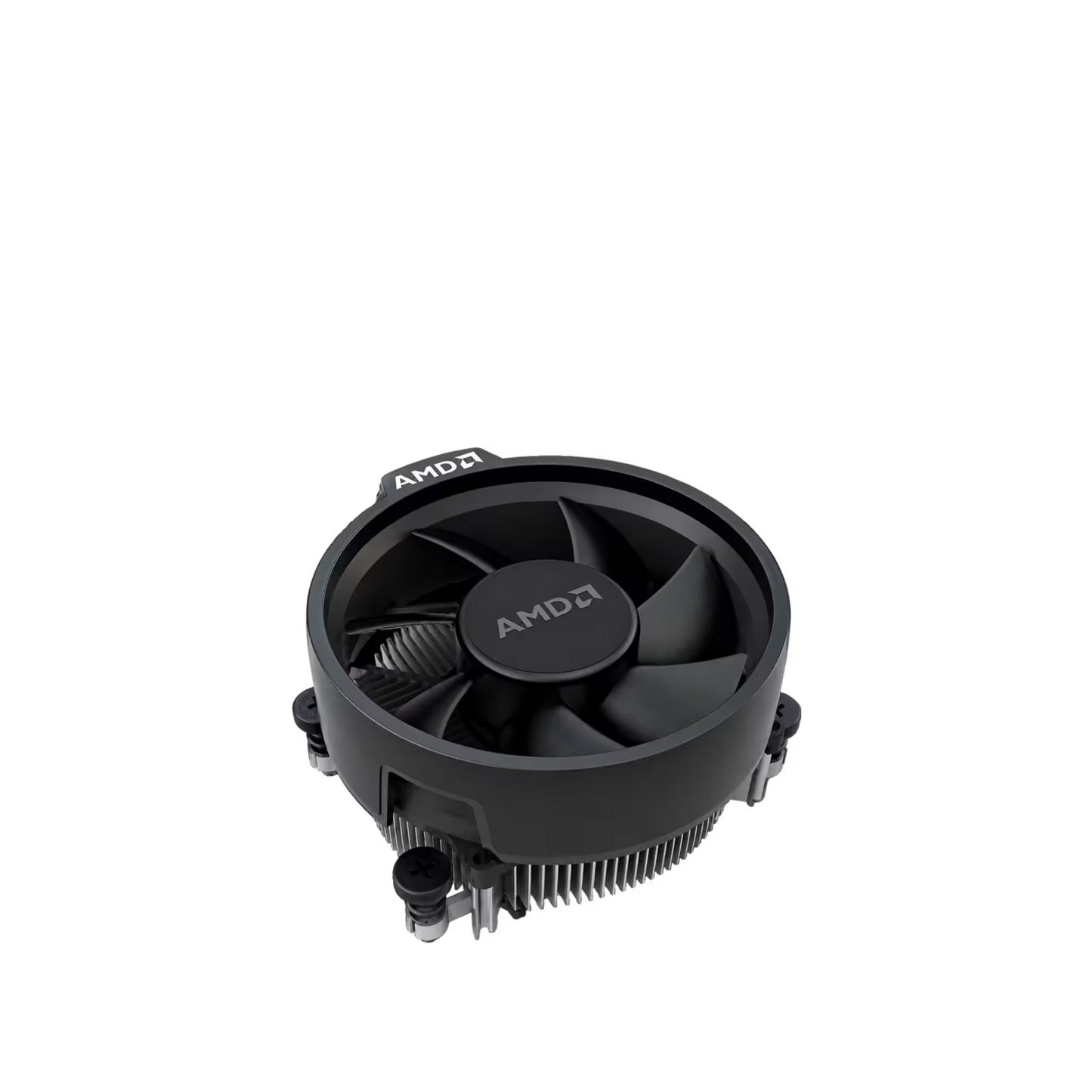 AMD computer cooler on a white background