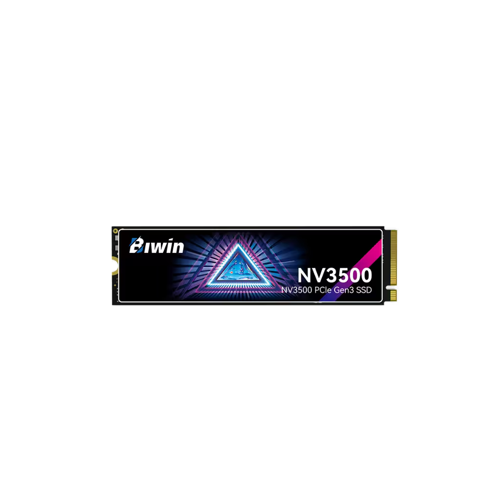 Biwin NV3500 PCIe Gen3 SSD on a black background