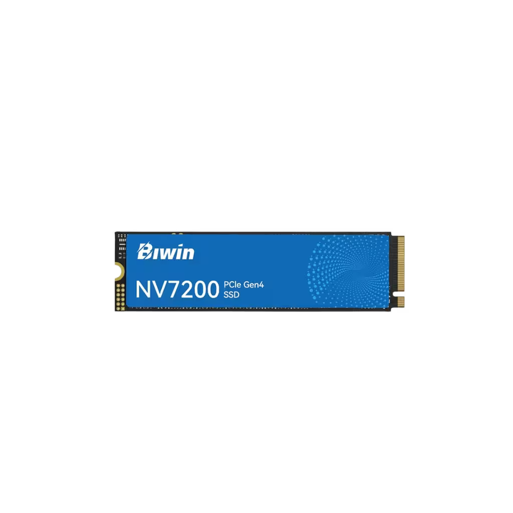 Biwin NV7200 PCIe Gen4 SSD on a black background