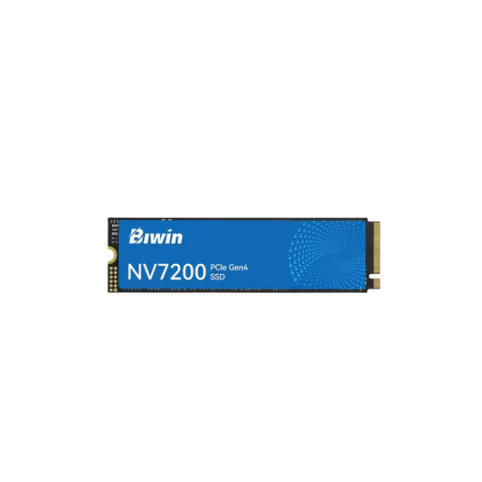 Biwin NV7200 PCIe Gen4 SSD on a black background
