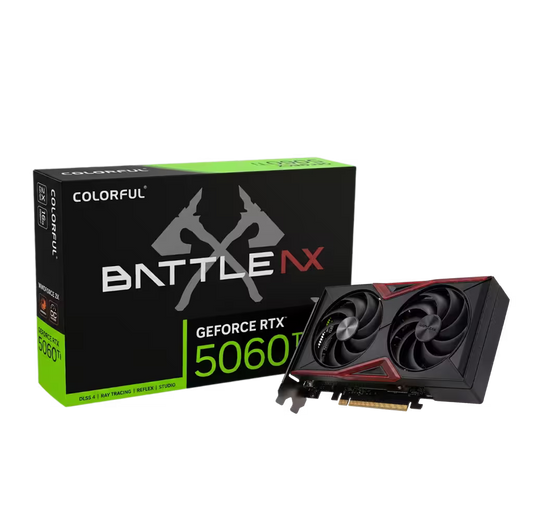 COLORFUL GEFORCE RTX 5060 TI BATTLE AX DUO 8GB GDDR7 GRAPHICS CARD