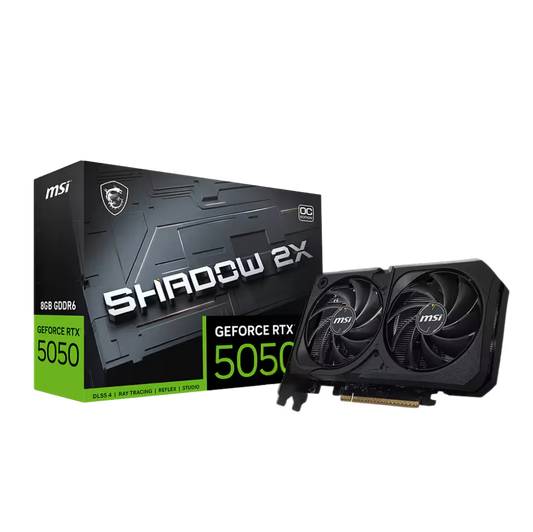 MSI GEFORCE RTX 5050 SHADOW 2X OC 8GB GDDR6 GRAPHIC CARD