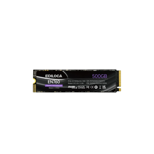 EDILOCA EN760 PCIE GEN4x4 M.2 2280 NVME 固态硬盘