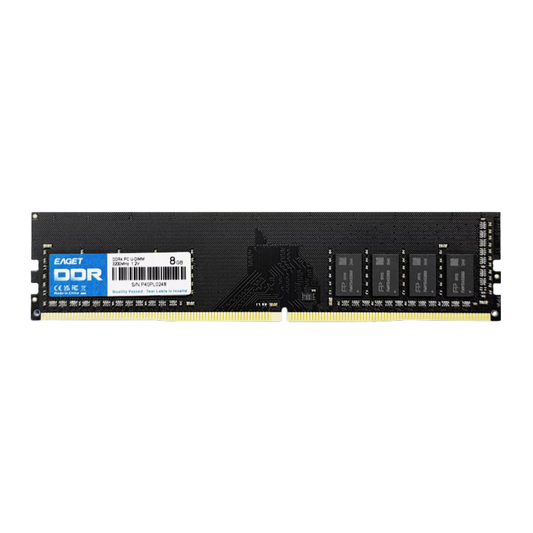 EAGET DDR RAM module on a white background