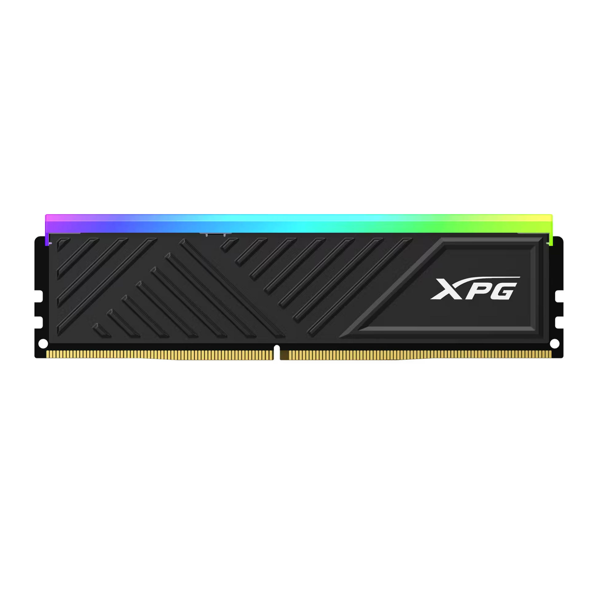 ADATA XPG Spectrix D35G RGB DDR4 RAM with customizable neon lighting effects.