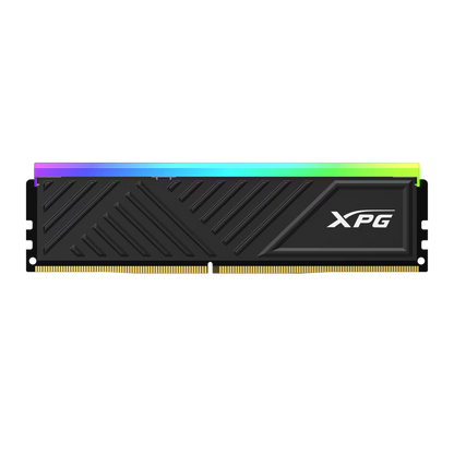 ADATA XPG Spectrix D35G RGB DDR4 RAM with customizable neon lighting effects.