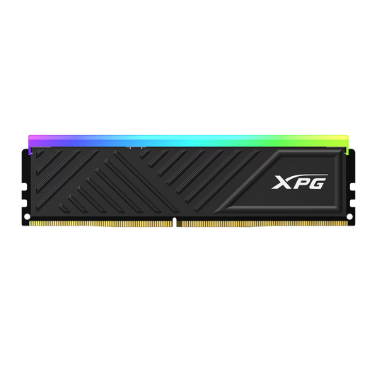 ADATA XPG Spectrix D35G RGB DDR4 RAM with customizable neon lighting effects.