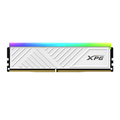 ADATA XPG Spectrix D35G RGB DDR4 RAM with customizable neon lighting effects.