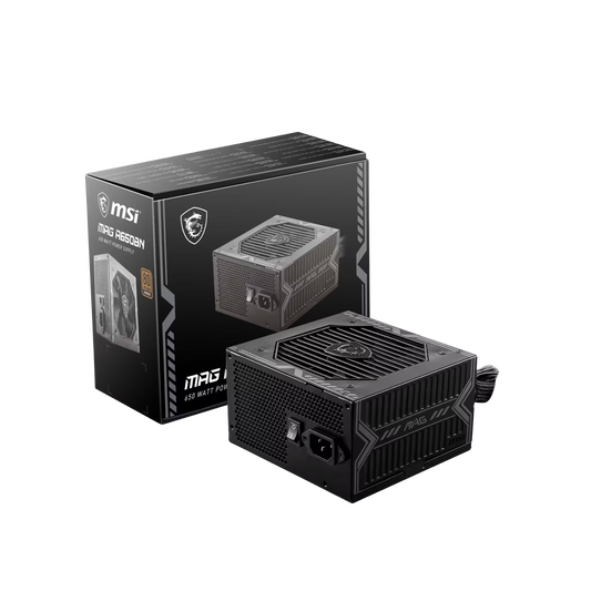 MSI MAG A650BN 650W power supply with 80 PLUS Bronze efficiency certification