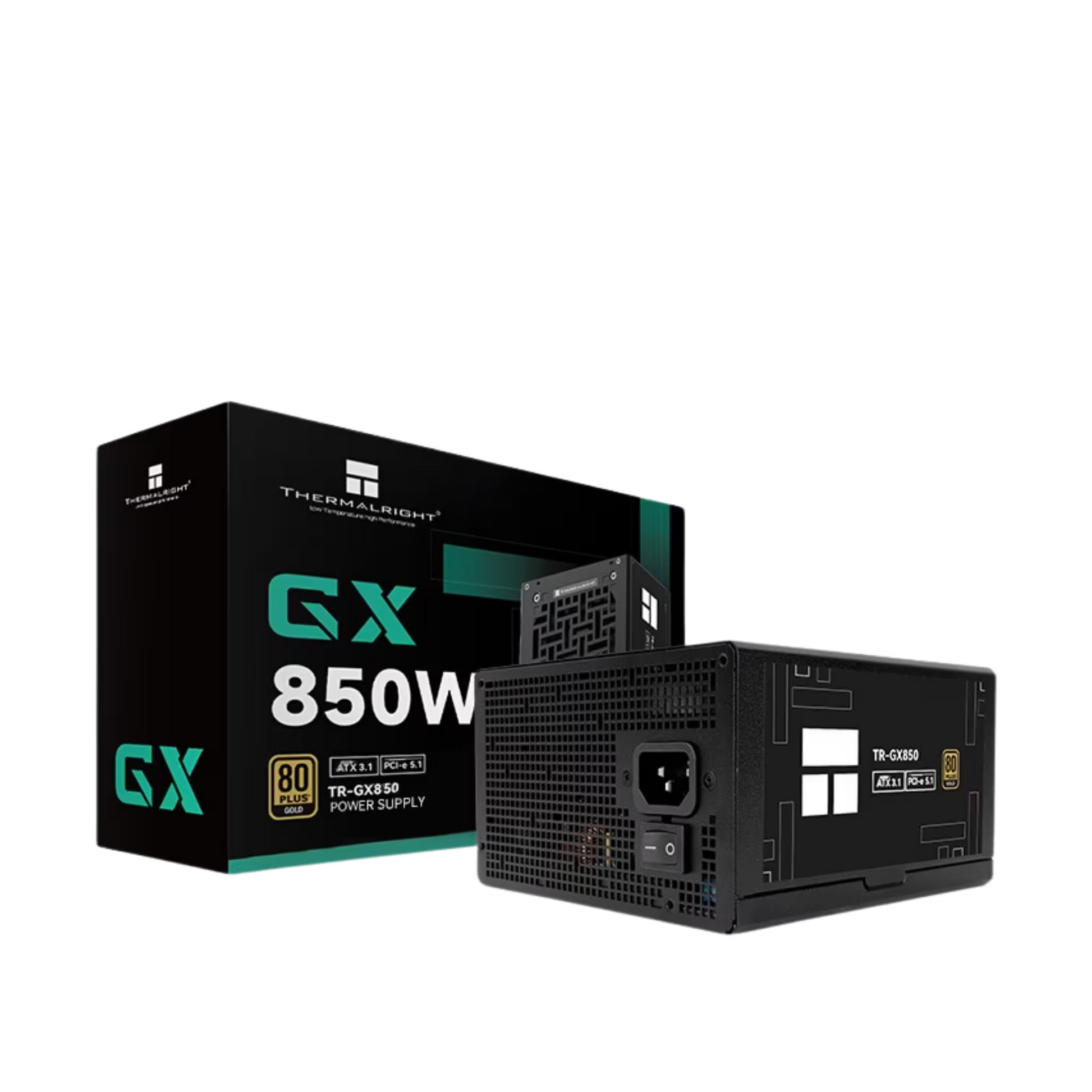 Thermalright TR-GX850 850W Gold PSU showing ATX 3.1 12V-2x6 native connector